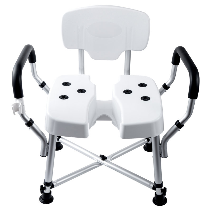 Professional 400Lb. Chaise de douche réglable avec accoudoirs
