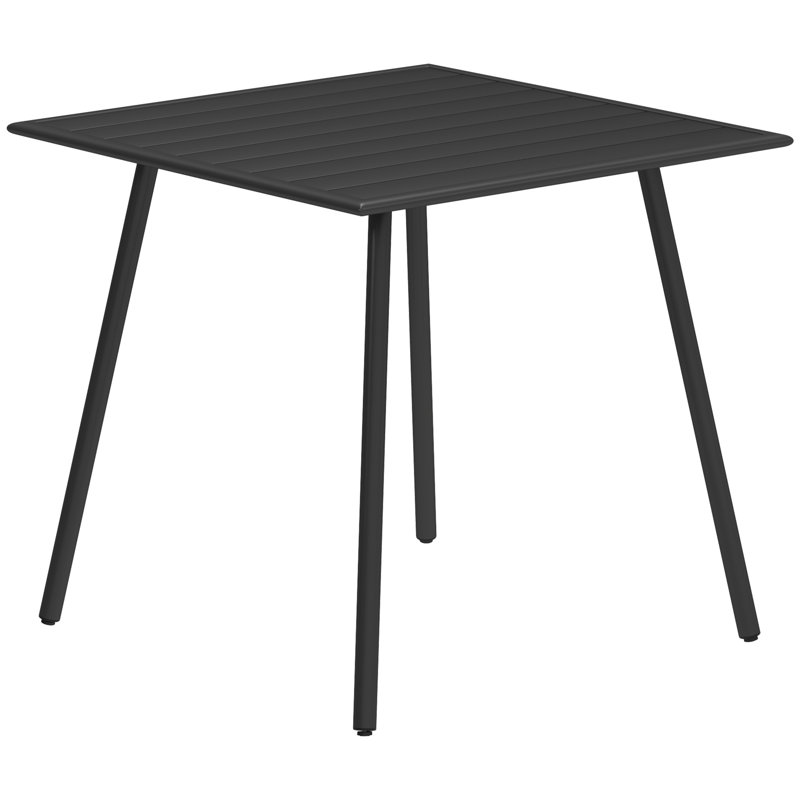 Square Metal Outdoor Bistro Table , 80.00cm W 80.00cm D