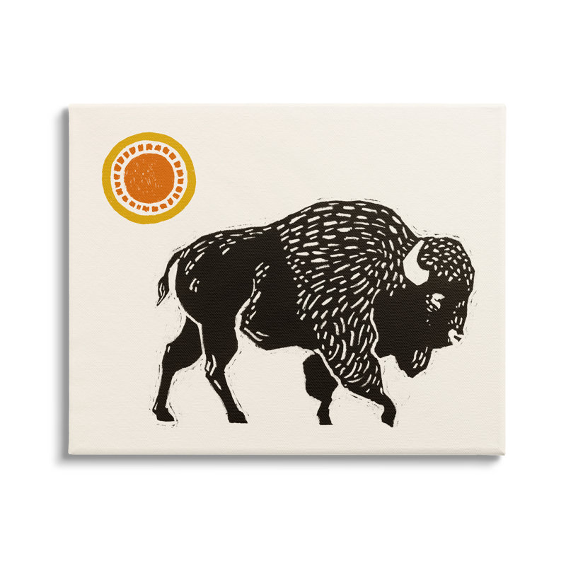 Southwestern Bison par Victoria Barnes, H 30 po x l 40 po x P 1,5 po