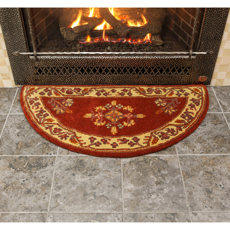 Elisabette Hand Tufted Wool Oriental Indoor Rug
