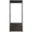 Walk-in avec armature en métal solide, rangement profond, surface d'eau et de chaleur, égratignure, construction rustique et rangement E0 Board