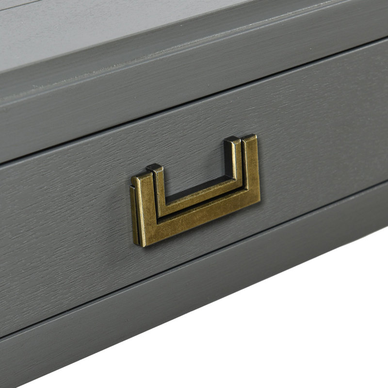 Demeko 35.5'' Console Table, Carbon Grey
