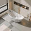 74" Solid Surface Freestanding Bathtub