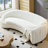 92.12" Upholstered Curved Sofa-2095628112