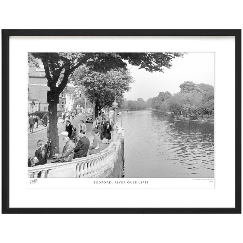 Bedford, River Ouse C1955 - Single Picture Frame Print, 40cm H X 50cm W x 2cm D