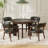 Georgio 48" Foldable Dining and Poker Game Table in Walnut-1056176234