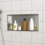 Niche de douche en acier inoxydable 37 po x 13 po, nickel brossé-750001113