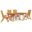 Solid Wood Patio Dining Set Table,-1407112721-1407112749