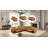 Modern Genuine Leather Power Reclining Sofa Set With Wide Seat-Brown
