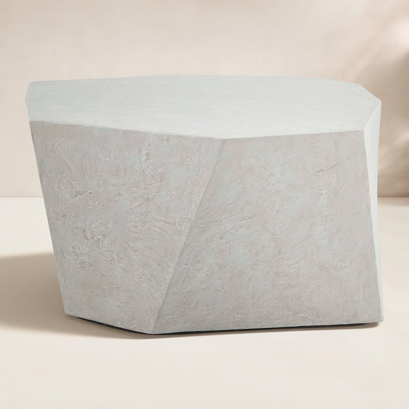 Halvorson Limestone Outdoor Coffee Table