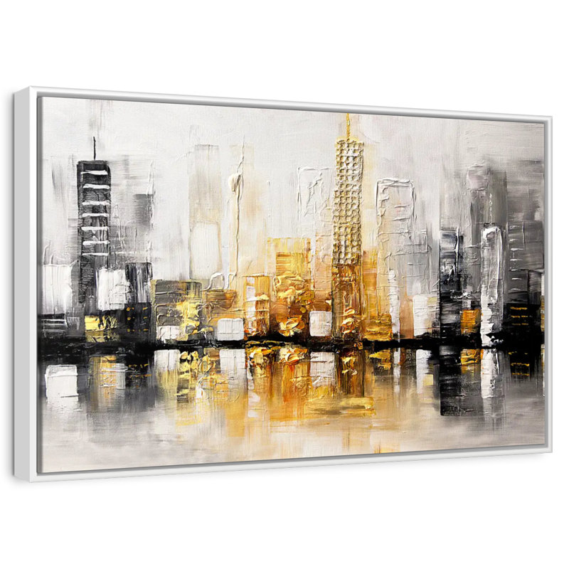 City View I, Cadre flottant blanc, 43 po x 29 po