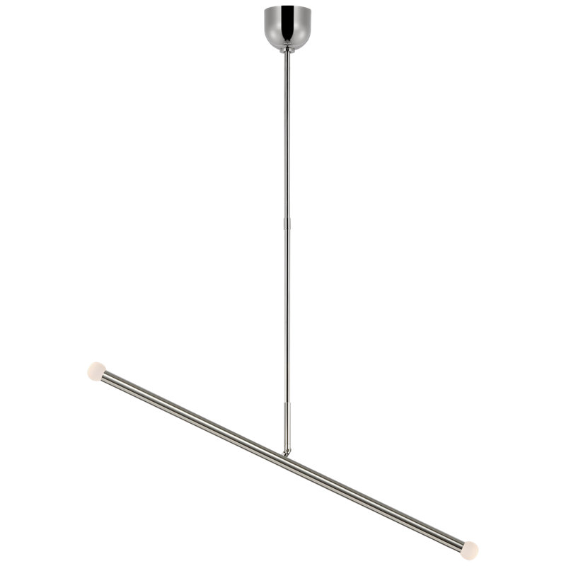 Rousseau 2 - Light LED Chandelier, Polished Nickel