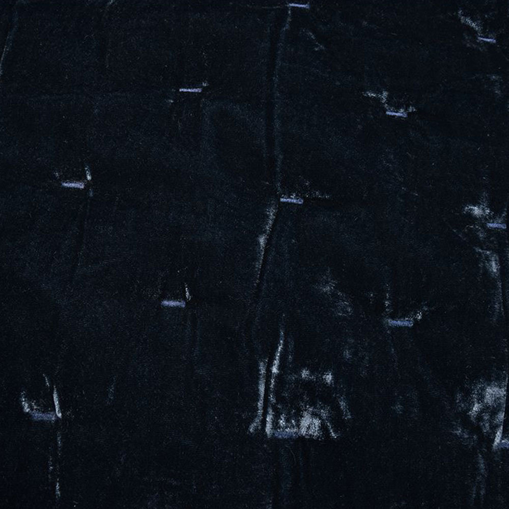 Stella Velvet Quilt Set, Midnight Blue, Twin Quilt + 1 Standard Sham