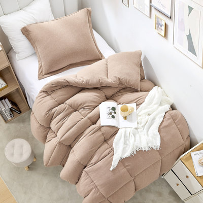 Thicker Than Thickest - Coma Inducer Oversized Comforter Set - Mocha Meringue