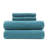 Cotton Blend Jersey Knit Teal All Season 4-Piece Full Sheet Set-1000049388-944867359