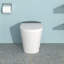 MONSFEST 1.28 Gallons GPF Elongated Bidet Toilet