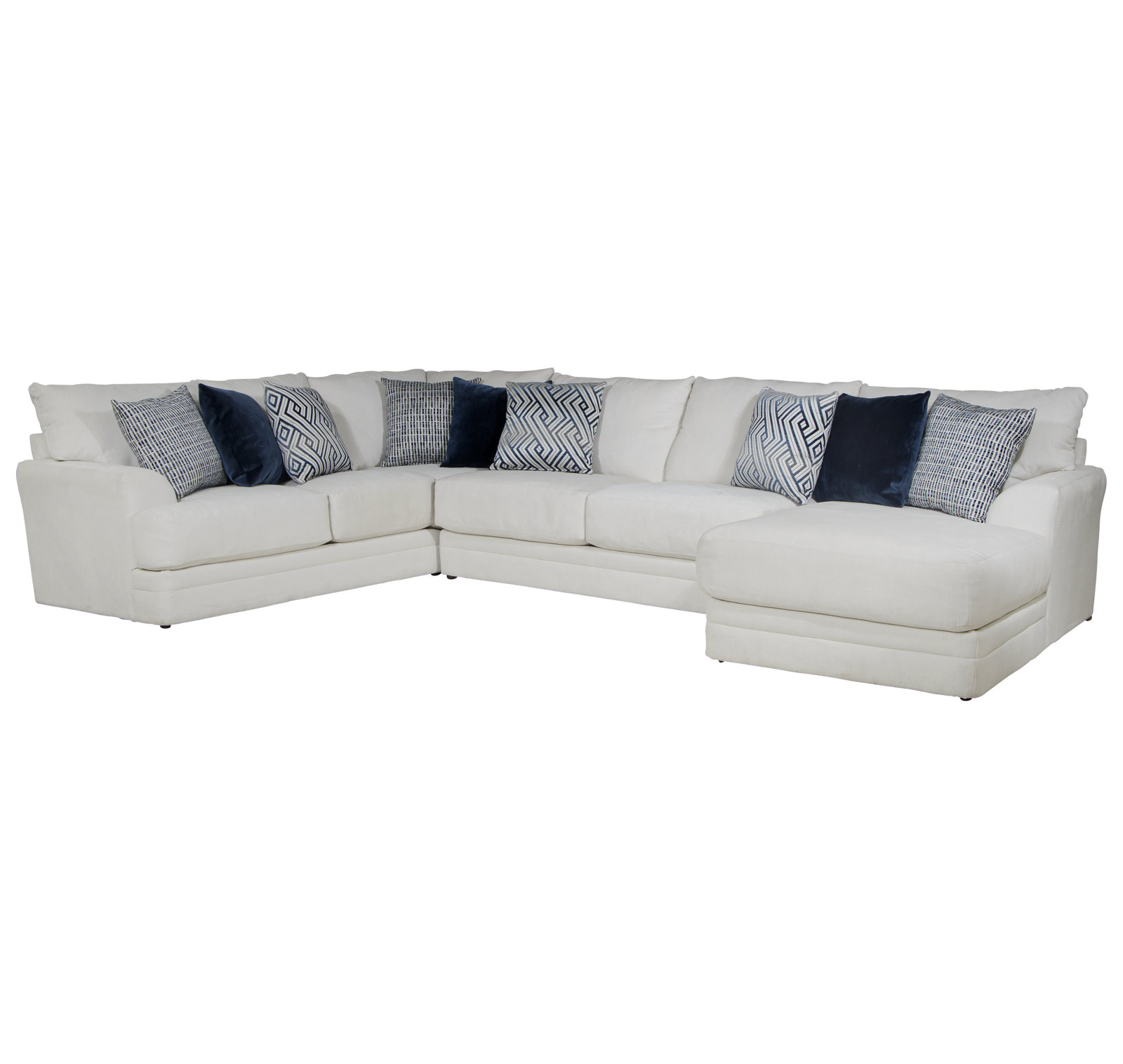 Mazekine Modular Upholstered U-Sectional, Right Hand Facing