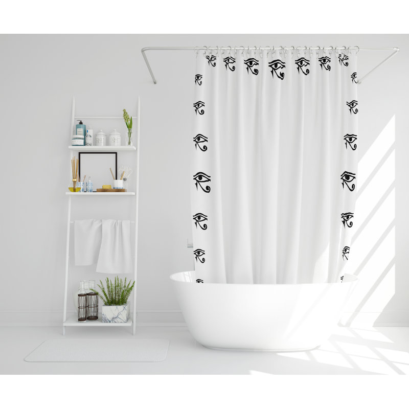Stygg Polyester Shower Curtain, 168cm H x 168cm W