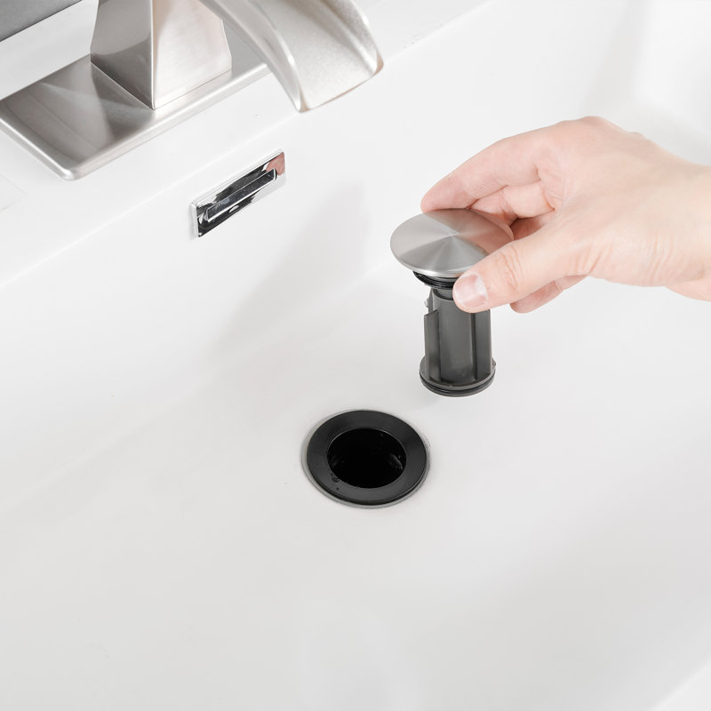 Waterfall Single-Hole Single-Handle Bathroom Faucet, Brushed Nickel
