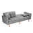 100 % lin gris clair est en rupture de stock