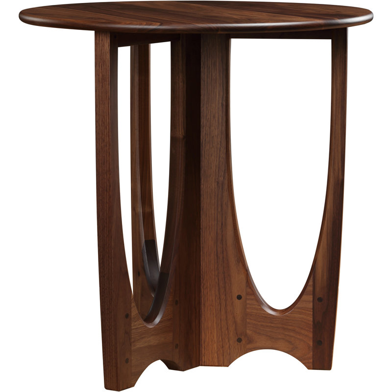 Walnut Grove Drink Table - Stone Top, 26.5" H x 26" W x 26" D