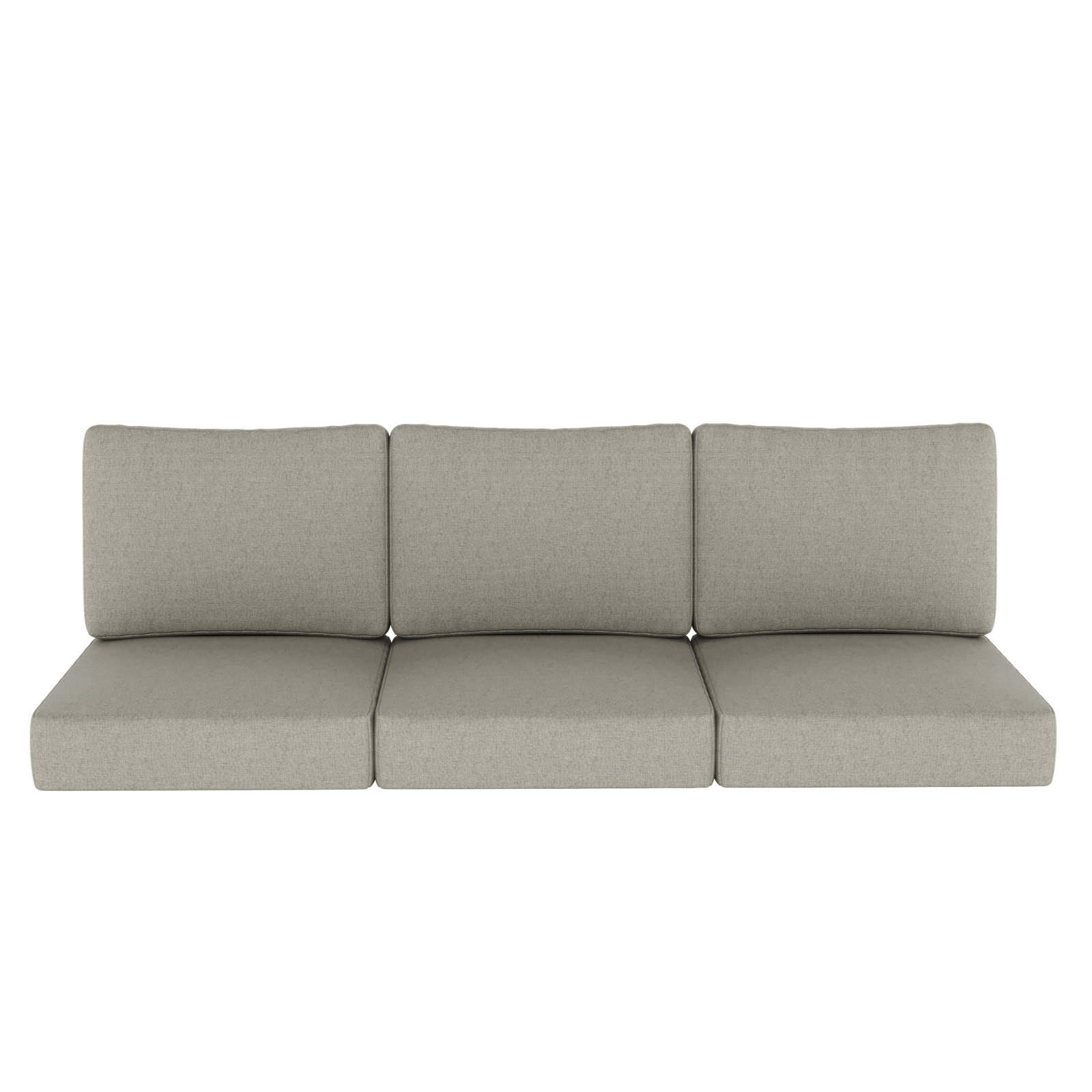 25" Sunbrella® Sofa Seat and Back Cushion, Spectrum Dove Sunbrella® Plainweave