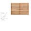 Merrillan Acacia Hardwood Non-Slip Shower Mat