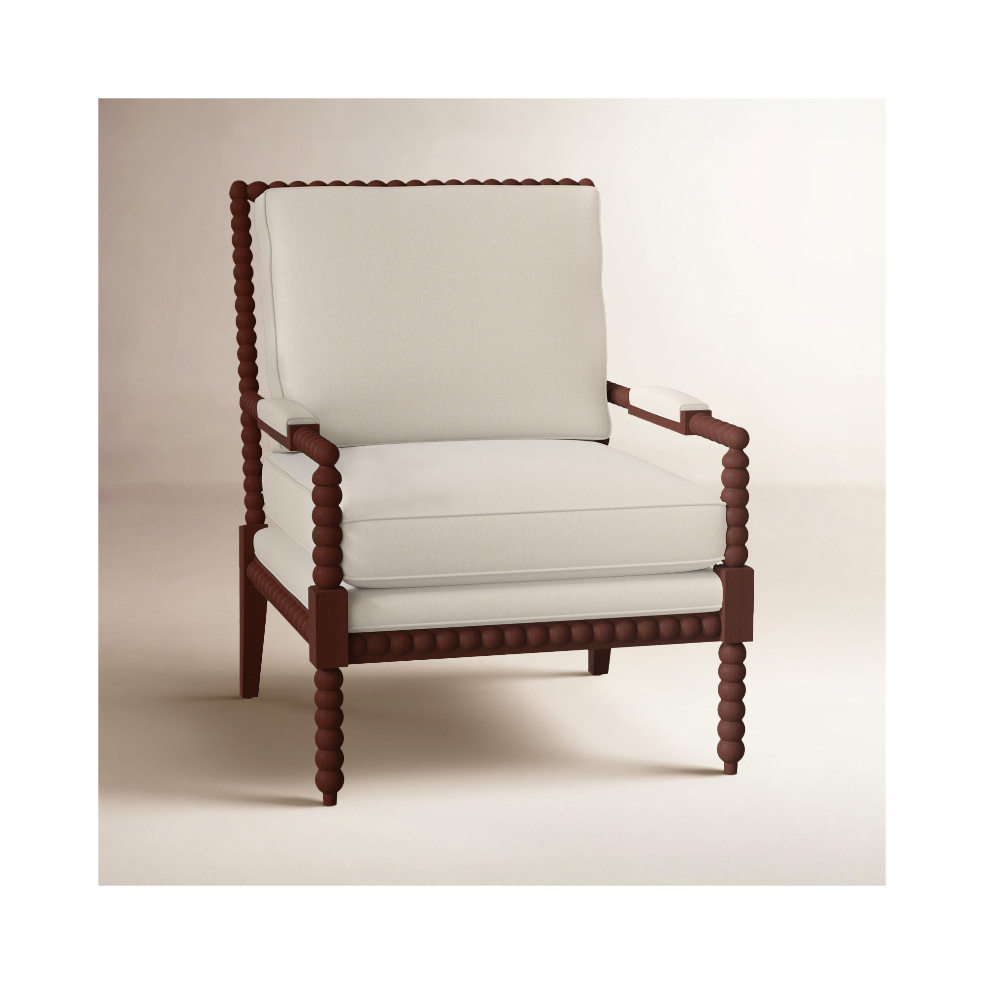Keaton Upholstered Armchair, Manhattan, Macarena Gray Performance