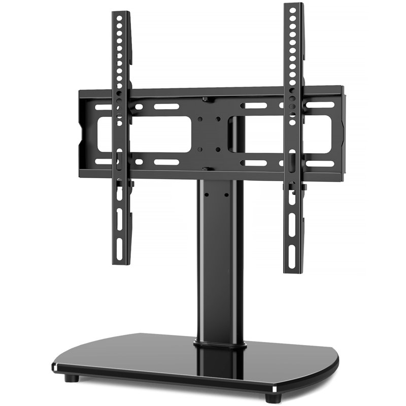 Universal Swivel TV Stand for 27-50 55 60 Inch TVs |Glass Base