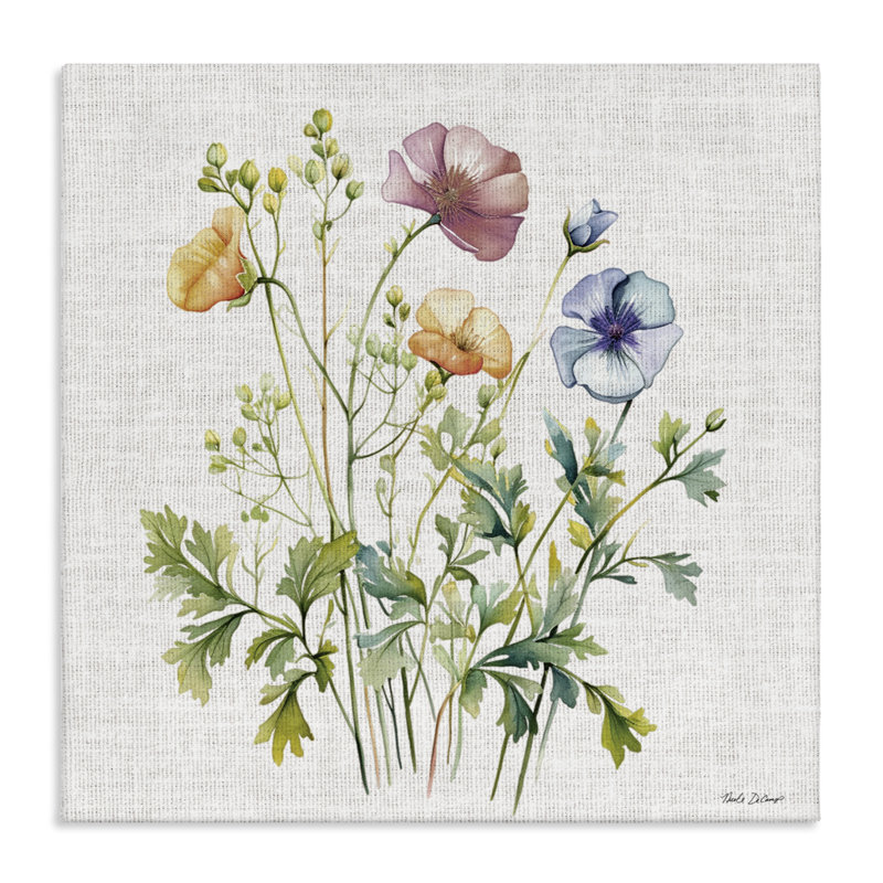 Wild Botanical Bundle Canvas, design par Nicole DeCamp, H 24 po x l 24 po