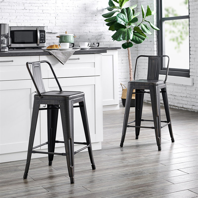 24"Metal Barstool, 4