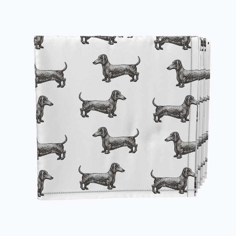 Polyester Animal Print Square Napkin