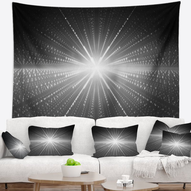 Tapisseriee abstraite étoile lumineuse dans galaxy, H 78 po x l 92 po