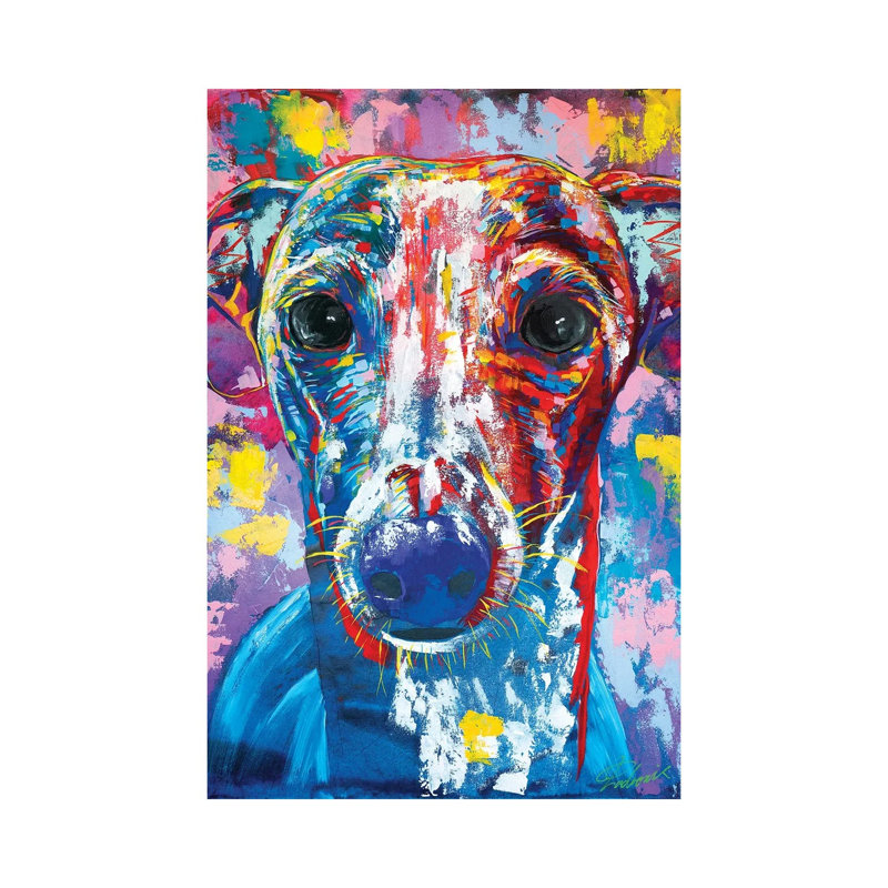 Italian Greyhound V by Tadaomi Kawasaki - Wrapped Canvas Painting, 152.5 cm H x 101.5 cm W