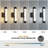 2-Pack 15.35'' Modern Dimmable Integrated LED Wce with Ribbed Glass, Matte Black Wall Sconce with 5 Color Temperaturesall Scon-1204316816
