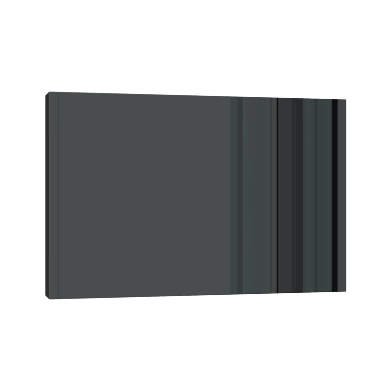 Charcoal Grey by ICanvas - Wrapped Canvas Print, 30.48 cm H x 45.72 cm W
