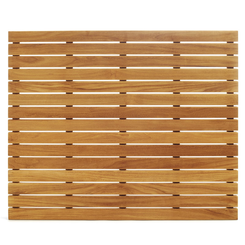 Solid Wood Shower mat, 1.5" H x 30" W x 36" L