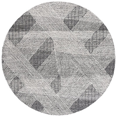 Newgard Hand Tufted Wool Pile Geometric Rug