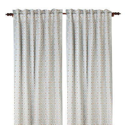 Gash Cotton Blend Semi Sheer Curtain