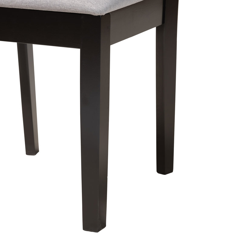 Ensemble repas pour 6 personnes Leesville, Brun foncé, gris