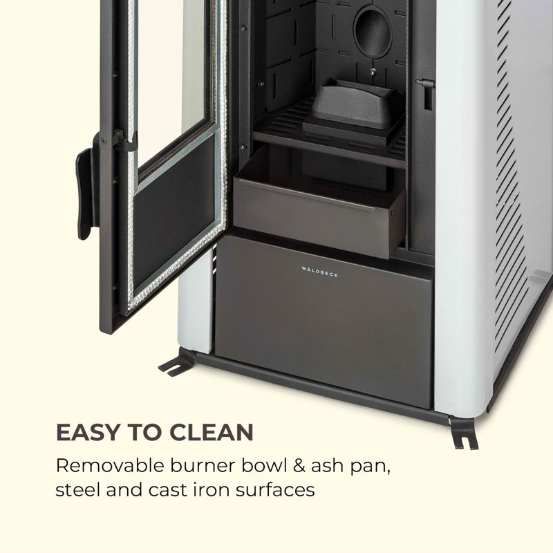 Waldbeck 51cm W Electric Stove with 10 BTU, Grey