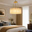 Lustre tambour en albâtre à 6 lumières, 61 cm (L), intensité variable, pour chambre à coucher