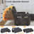 101” L Shaped Couch Sleeper Sofa Bed,Sectional Sofa With Cup Holders,Reversible Storage Chaise And Usb Ports, Tool Free Assembly-1819788641