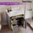 30'' Fully Assembled Single Bathroom Vanity with Backsplash, 2 Colors Available White / Light Gray-110441566