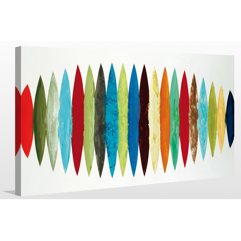 « ocean time », reproduction de peinture à l’acrylique sur toile, H 36 po x l 60 po x P 1,5 po
