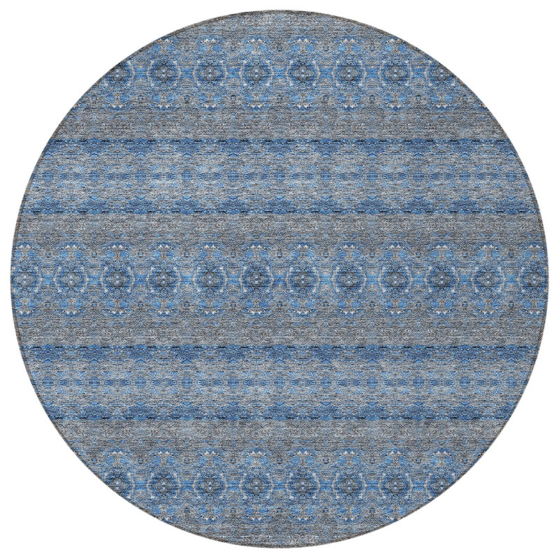 Tapis intérieur lavable rond 8 pi HomeRoots