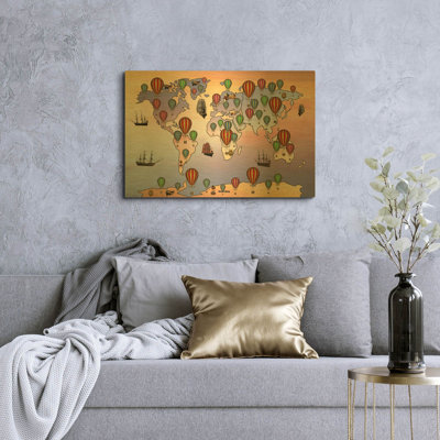 " Map Of The World Vintage 10 " by Mark Ashkenazi