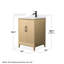 Janna 24" Freestanding Single Bathroom Vanity with Quartz Top-1139626054-1139626055-1139626052