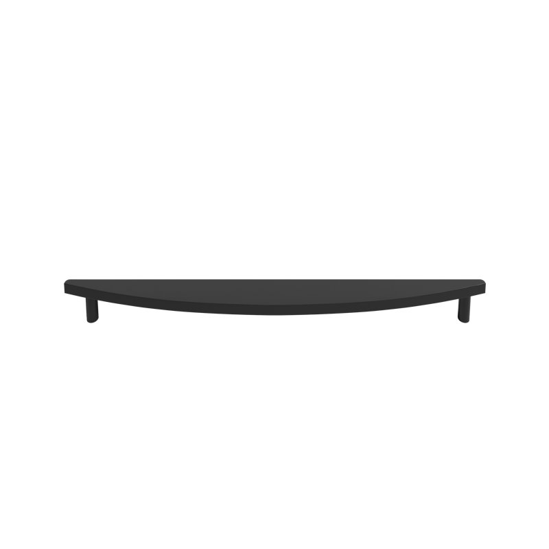 Half Moon Appliance Pull, Matte Black, 12"