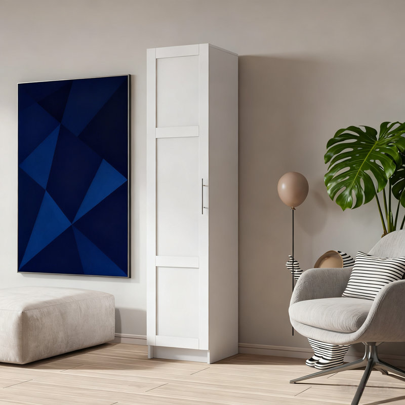 Stackable Wall Mounted Storage Cabinet, White
